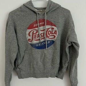 H&M Pepsi cola crop hooded sweatshirt
